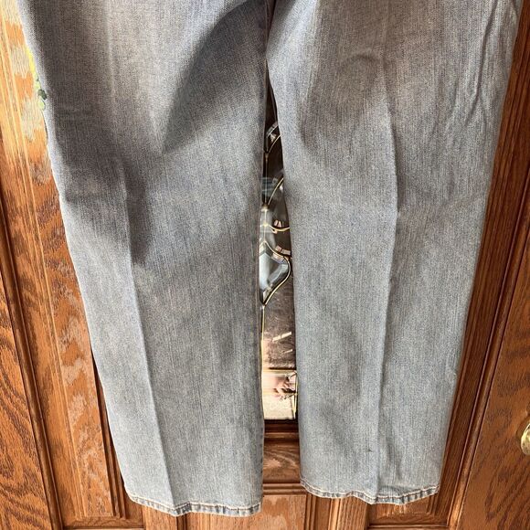 Vtg Z Cavaricci Jeans Womens High Rise Embroidered flower Straight Leg Boho S 14 - Picture 14 of 16